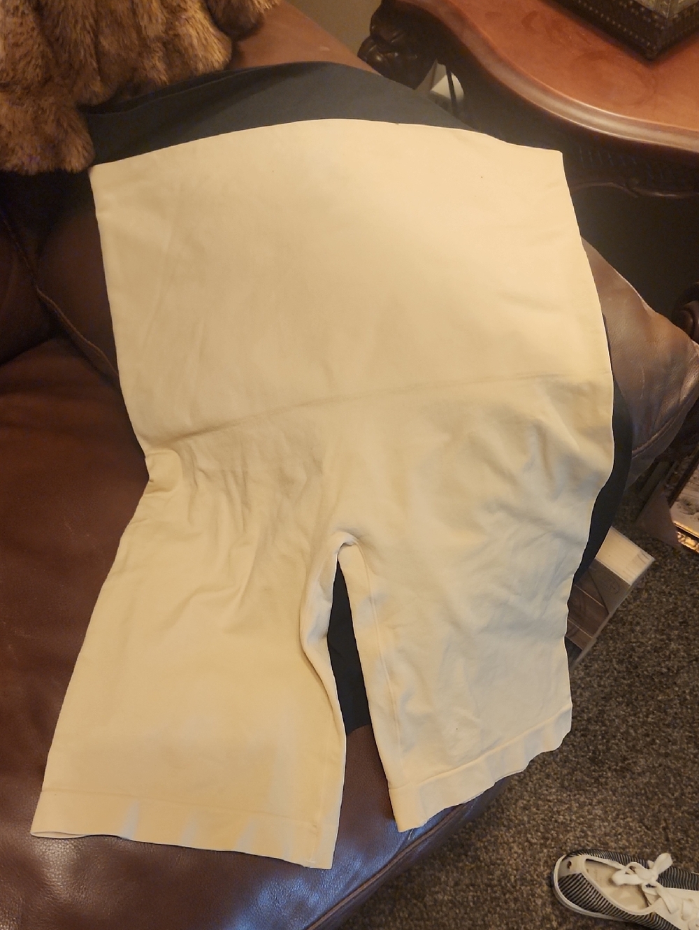 Set Of 2 Black And Beige Shapewear Shorts